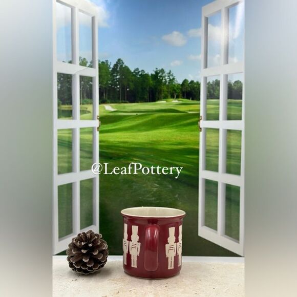 Nutcracker Burgundy/Beige Ceramic 18oz Mug - Picture 8 of 10